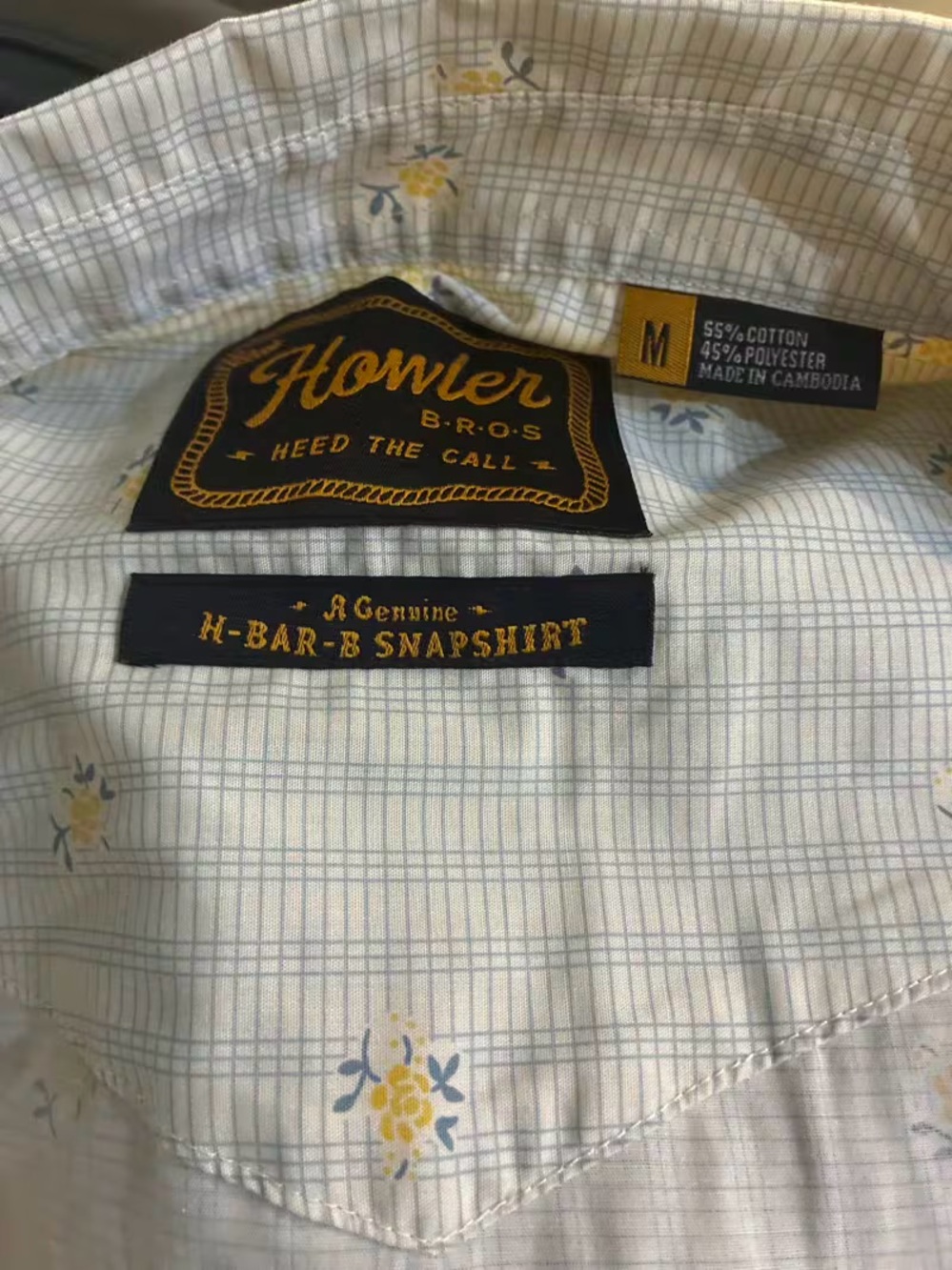 Howler Bros -RARE Crosscut Deluxe Short Sleeve OUTPOST RIDER Gaucho Style MEDIUM - Picture 4 of 5